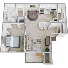 1 bed/1 bath 337 floor plan